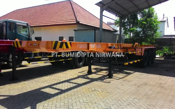 Jual Ekor Trailer 40 Feet Rangka Murah PT. Bumidipta Nirwana