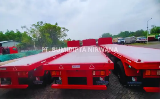 Jual Ekor Trailer 45 Feet Lantai Murah PT. Bumidipta Nirwana